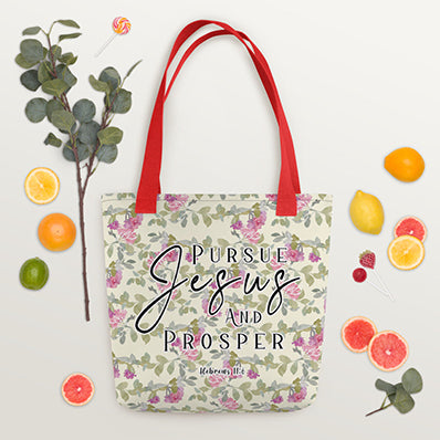 Borsa Shopping Religiosa CB Con Versetti Biblici – Viola E Bianca, In Nylon Riciclato