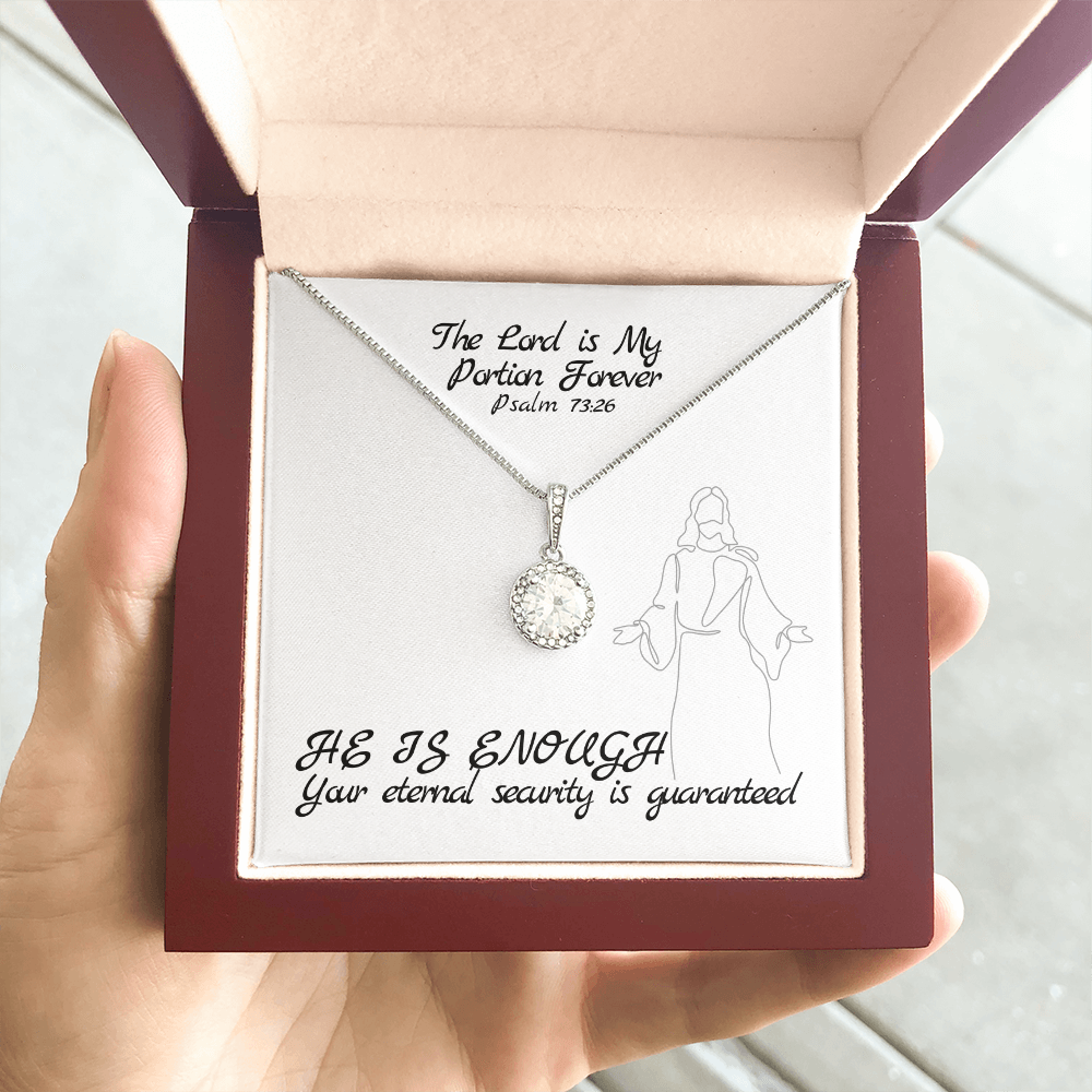 The Lord is My Portion Forever (Psalm 73:26) | Eternal Hope Pendant Necklace