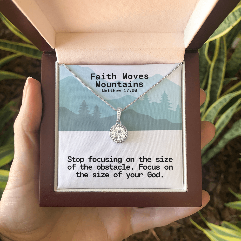 Faith Moves Mountains (Matthew 17:20) | Eternal Hope Pendant Necklace