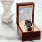 Men's Openwork Watch For Husband ~Hebrews 11:1~
