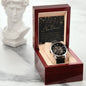 Men's Openwork Watch For Dad ~Matthew 5:16~