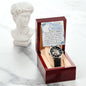Men's Openwork Watch For Husband ~Hebrews 11:1~