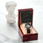 Men's Openwork Watch For Dad ~Matthew 5:16~