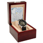 Men's Openwork Watch For Husband ~Hebrews 11:1~