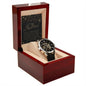 Men's Openwork Watch For Dad ~Matthew 5:16~