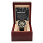 Men's Openwork Watch For Dad ~Proverbs 22:6~