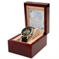 Men's Openwork Watch For Husband ~Hebrews 11:1~