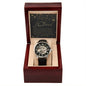 Men's Openwork Watch For Dad ~Matthew 5:16~