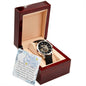 Men's Openwork Watch For Husband ~Hebrews 11:1~