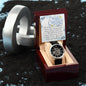 Men's Openwork Watch For Husband ~Hebrews 11:1~