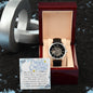 Men's Openwork Watch For Husband ~Hebrews 11:1~