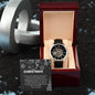 Men's Openwork Watch For Dad ~Proverbs 22:6~