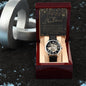 Men's Openwork Watch For Dad ~Matthew 5:16~