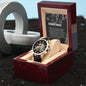 Men's Openwork Watch For Dad ~Proverbs 22:6~