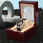 Men's Openwork Watch For Husband ~Hebrews 11:1~