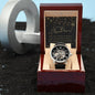 Men's Openwork Watch For Dad ~Matthew 5:16~
