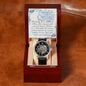 Men's Openwork Watch For Husband ~Hebrews 11:1~