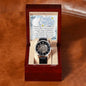 Men's Openwork Watch For Husband ~Hebrews 11:1~