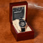 Men's Openwork Watch For Dad ~Proverbs 22:6~