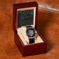 Men's Openwork Watch For Dad ~Matthew 5:16~