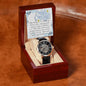 Men's Openwork Watch For Husband ~Hebrews 11:1~