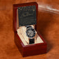 Men's Openwork Watch For Dad ~Matthew 5:16~