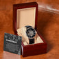 Men's Openwork Watch For Dad ~Proverbs 22:6~