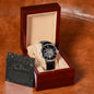 Men's Openwork Watch For Dad ~Matthew 5:16~