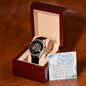 Men's Openwork Watch For Husband ~Hebrews 11:1~