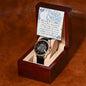 Men's Openwork Watch For Husband ~Hebrews 11:1~