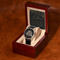 Men's Openwork Watch For Dad ~Matthew 5:16~