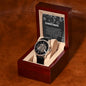 Men's Openwork Watch For Dad ~Proverbs 22:6~