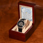 Men's Openwork Watch For Husband ~Hebrews 11:1~