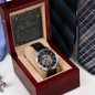 Men's Openwork Watch For Dad ~Matthew 5:16~
