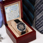 Men's Openwork Watch For Husband ~Hebrews 11:1~