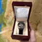 Men's Openwork Watch For Husband ~Hebrews 11:1~