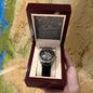 Men's Openwork Watch For Dad ~Matthew 5:16~