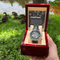 Men's Openwork Watch For Dad ~Proverbs 22:6~