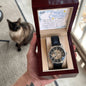 Men's Openwork Watch For Husband ~Hebrews 11:1~