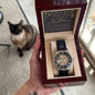 Men's Openwork Watch For Dad ~Matthew 5:16~
