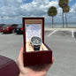 Men's Openwork Watch For Husband ~Hebrews 11:1~