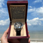 Men's Openwork Watch For Dad ~Matthew 5:16~