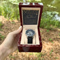 Men's Openwork Watch For Dad ~Matthew 5:16~