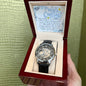 Men's Openwork Watch For Husband ~Hebrews 11:1~