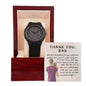Wooden Watch Design 8 ~Proverbs 3:5-6~