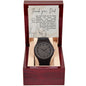 Wooden Watch Design 9 ~Colossians 3:13~