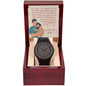 Wooden Watch Design 1 ~Psalm 103:13-14~