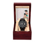 Black Chronograph Watch Design 7 ~Psalm 91:1-2~