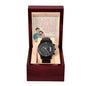 Black Chronograph Watch Design 1 ~Psalm 103:13-14~