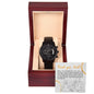 Black Chronograph Watch Design 10 ~John 15:13~